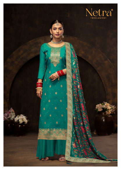 Sunidhi Netra Lakhnavi Plazzo Style Suits Wholesale Price