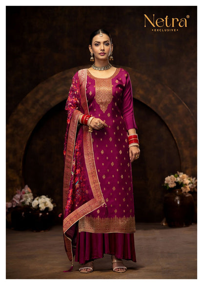 Sunidhi Netra Lakhnavi Plazzo Style Suits Wholesale Price
