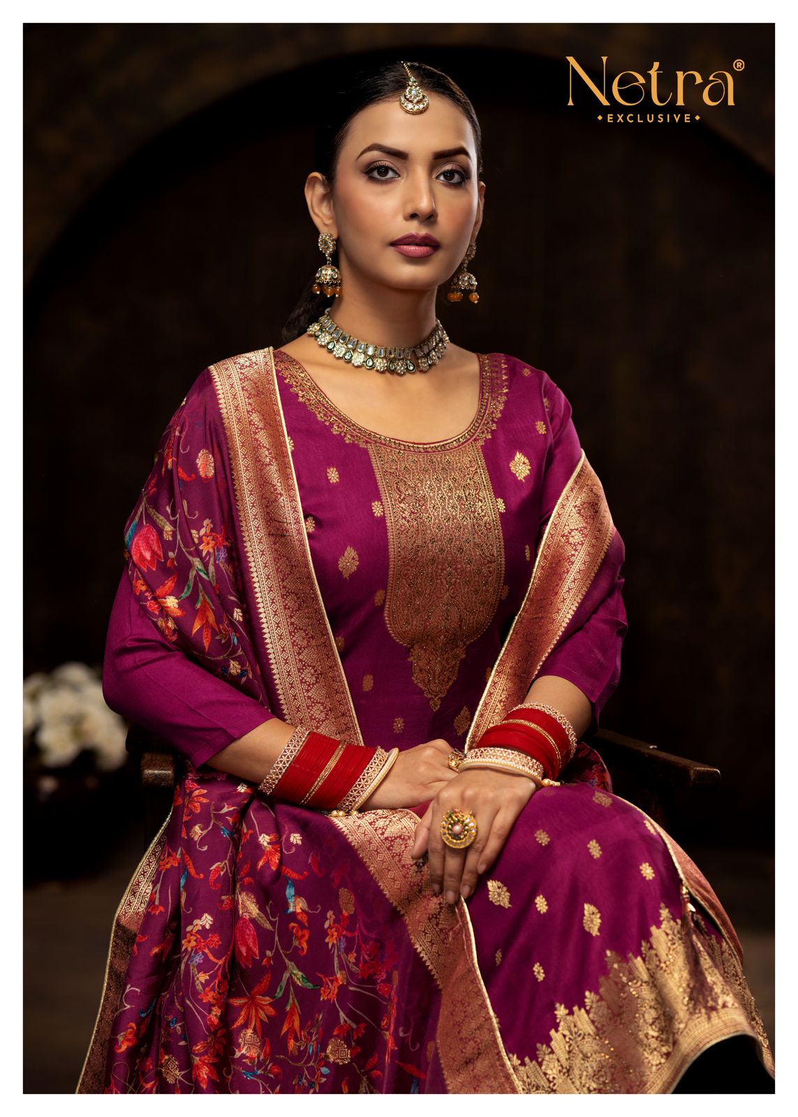 Sunidhi Netra Lakhnavi Plazzo Style Suits Wholesale Price