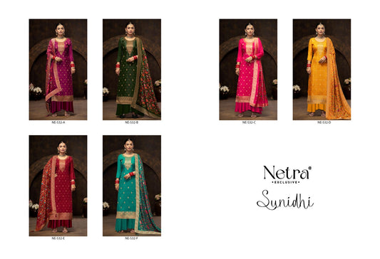 Sunidhi Netra Lakhnavi Plazzo Style Suits Wholesale Price
