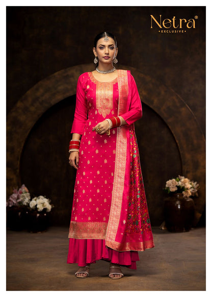 Sunidhi Netra Lakhnavi Plazzo Style Suits Wholesale Price