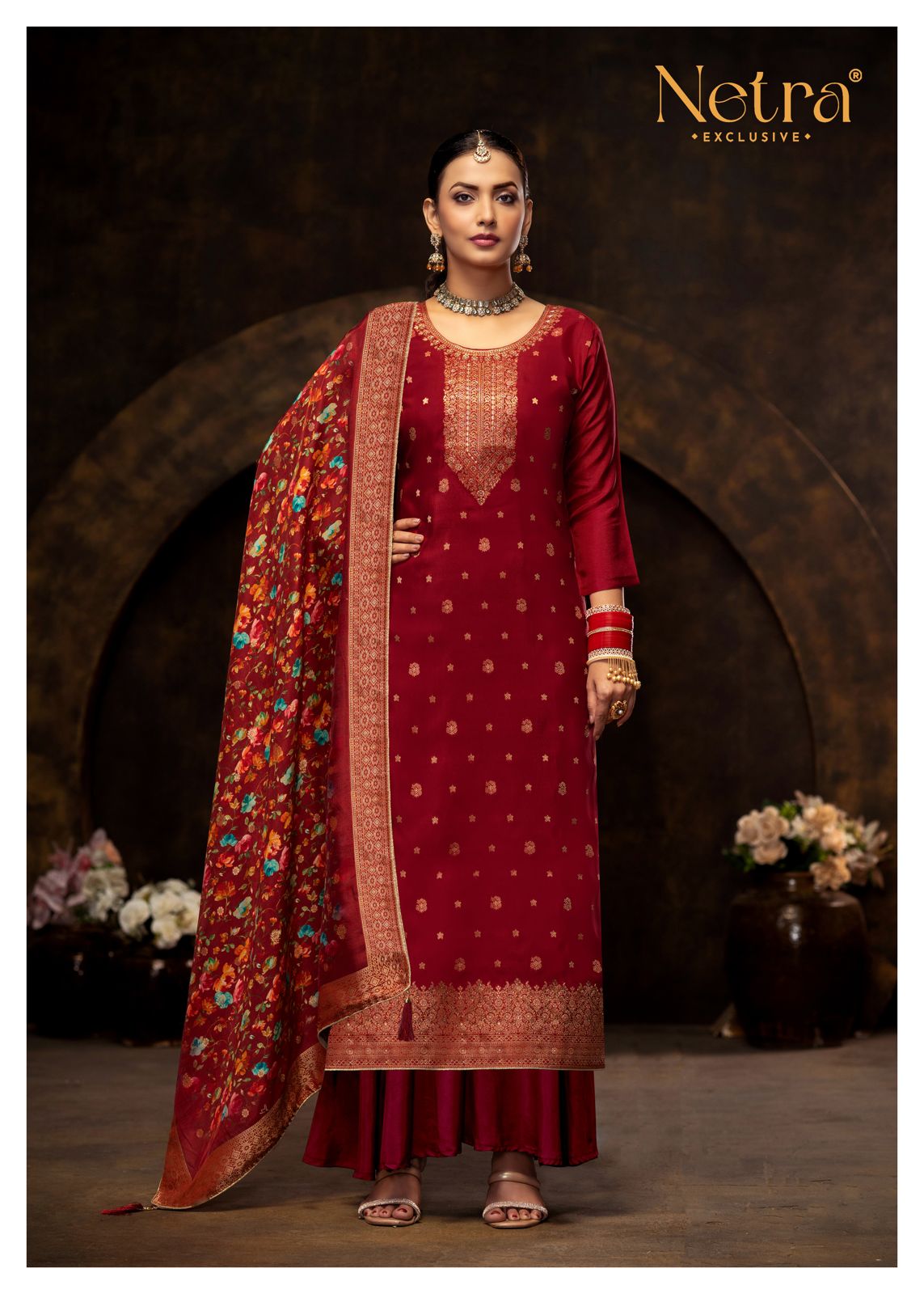 Sunidhi Netra Lakhnavi Plazzo Style Suits Wholesale Price