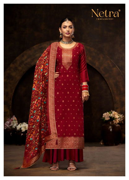 Sunidhi Netra Lakhnavi Plazzo Style Suits Wholesale Price