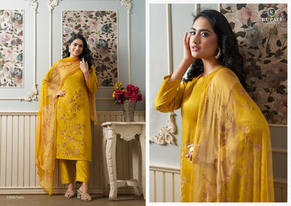 Sunidhi Rupali Jaam Satin Pant Style Suits Supplier