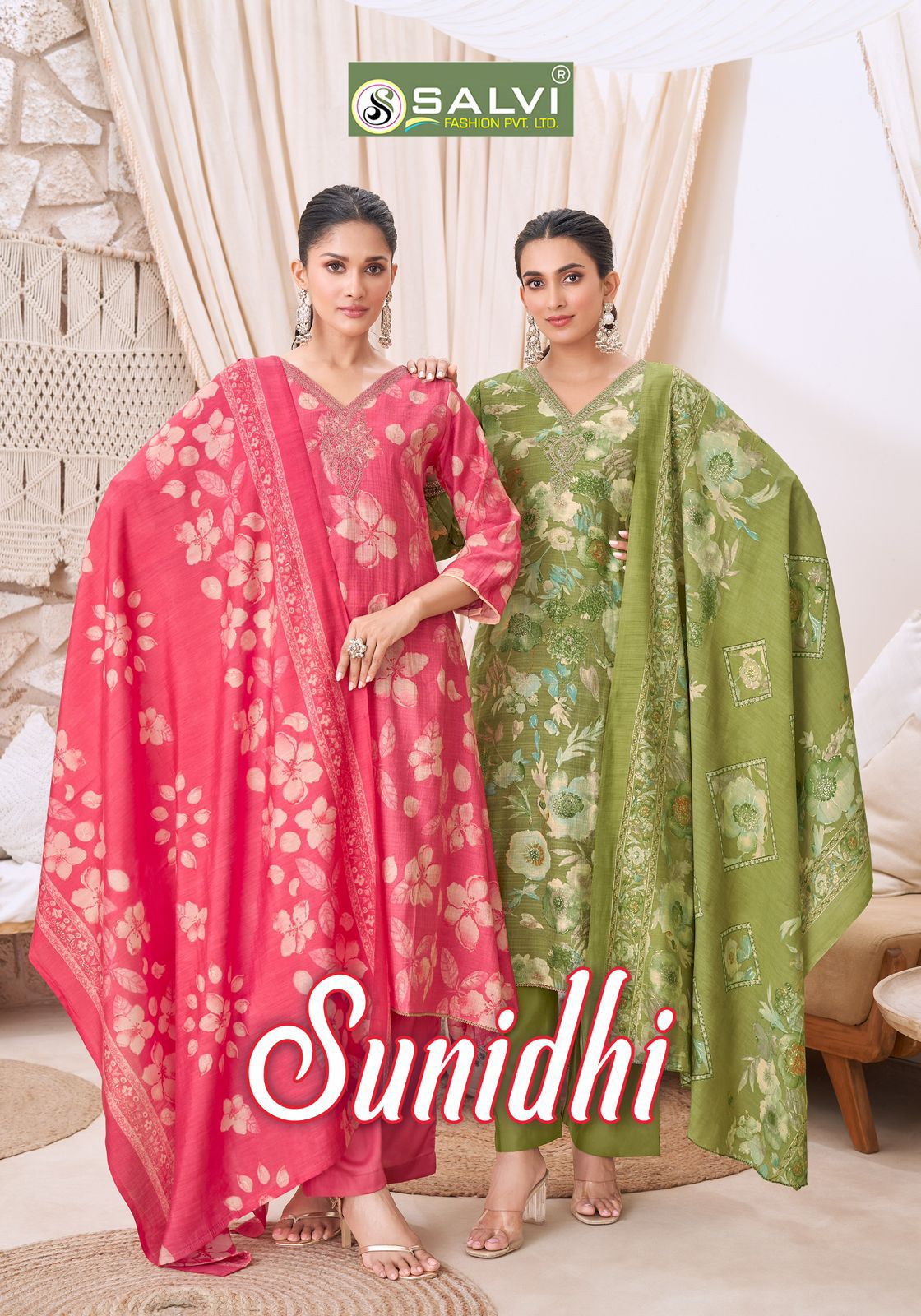 Sunidhi Salvi Fashion Vertican Pant Style Suits Supplier India