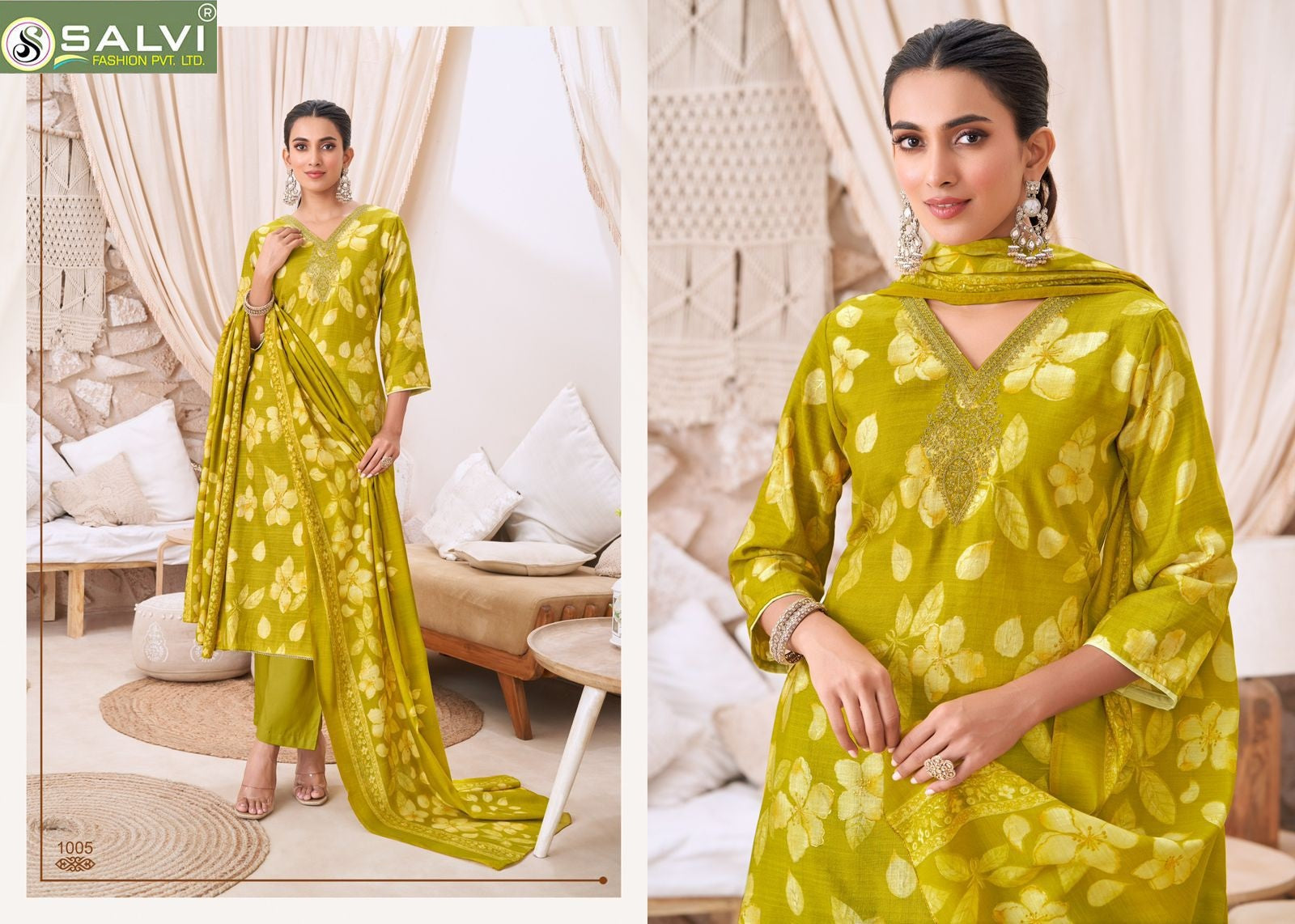 Sunidhi Salvi Fashion Vertican Pant Style Suits Supplier India
