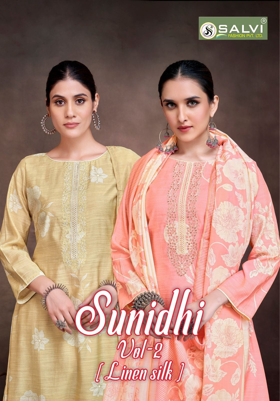 Sunidhi Vol 2 Salvi Fashion Linen Silk Pant Style Suits Supplier India