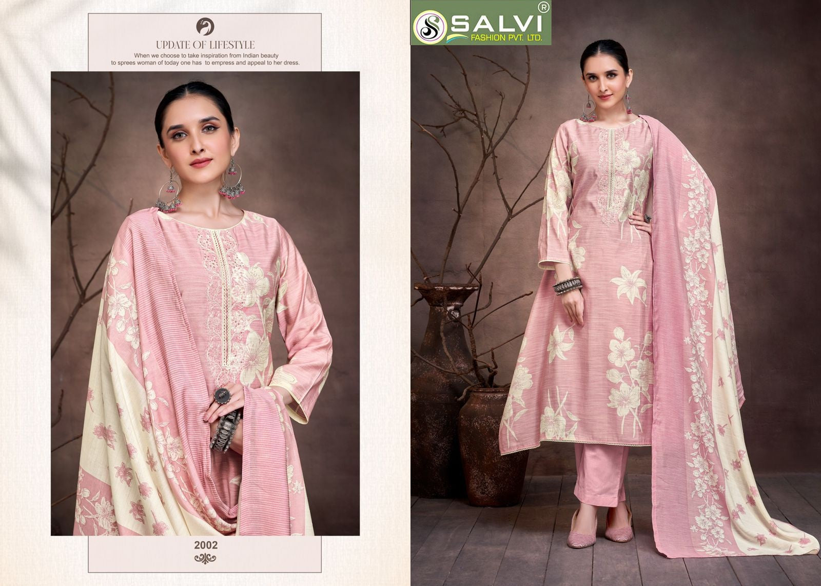 Sunidhi Vol 2 Salvi Fashion Linen Silk Pant Style Suits Supplier India