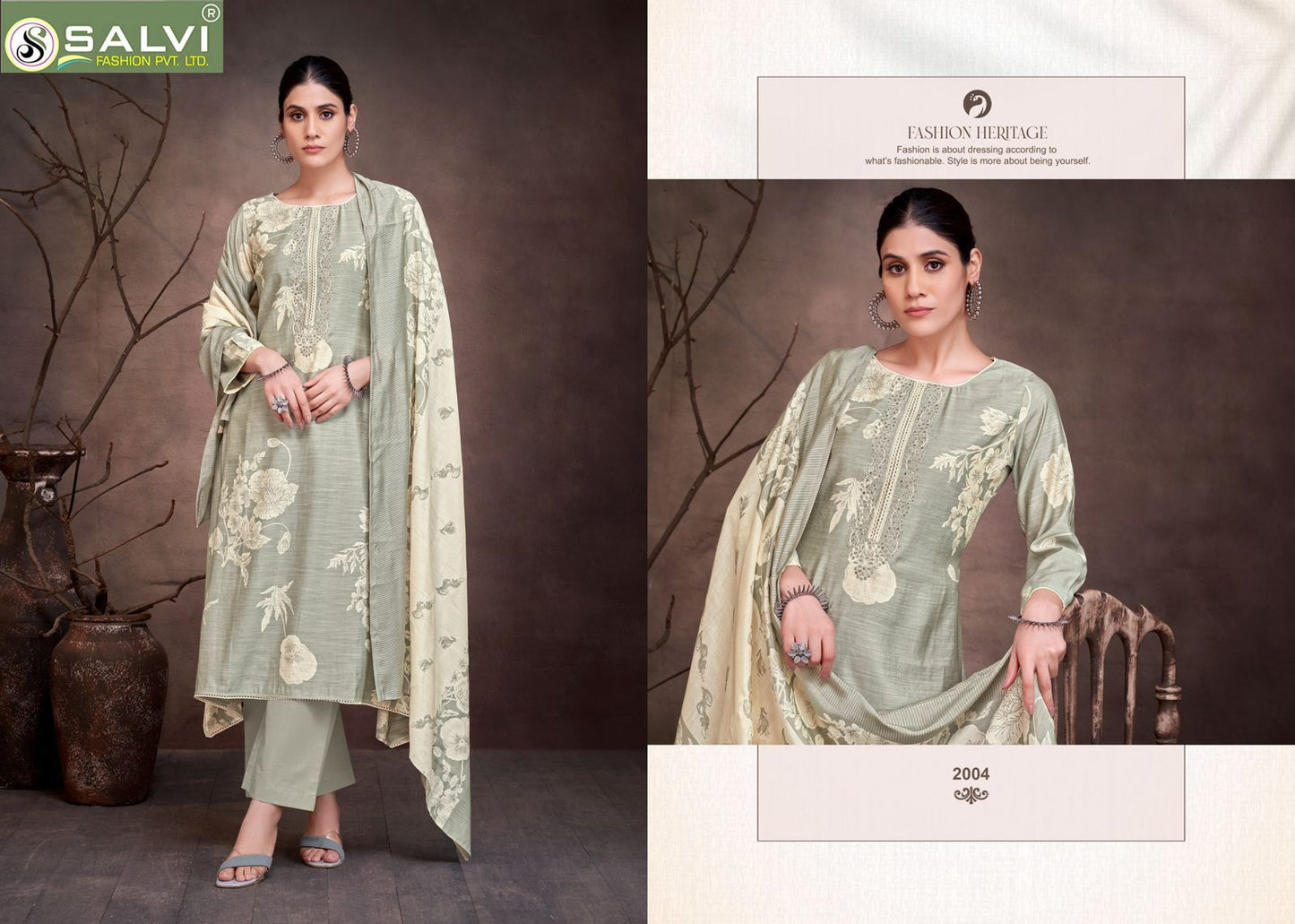 Sunidhi Vol 2 Salvi Fashion Linen Silk Pant Style Suits Supplier India