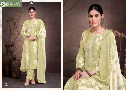 Sunidhi Vol 2 Salvi Fashion Linen Silk Pant Style Suits Supplier India