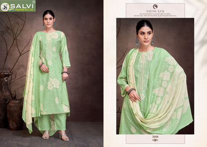 Sunidhi Vol 2 Salvi Fashion Linen Silk Pant Style Suits Supplier India