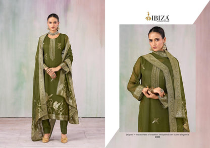 Sunira Ibiza Jacquard Pant Style Suits Exporter Ahmedabad