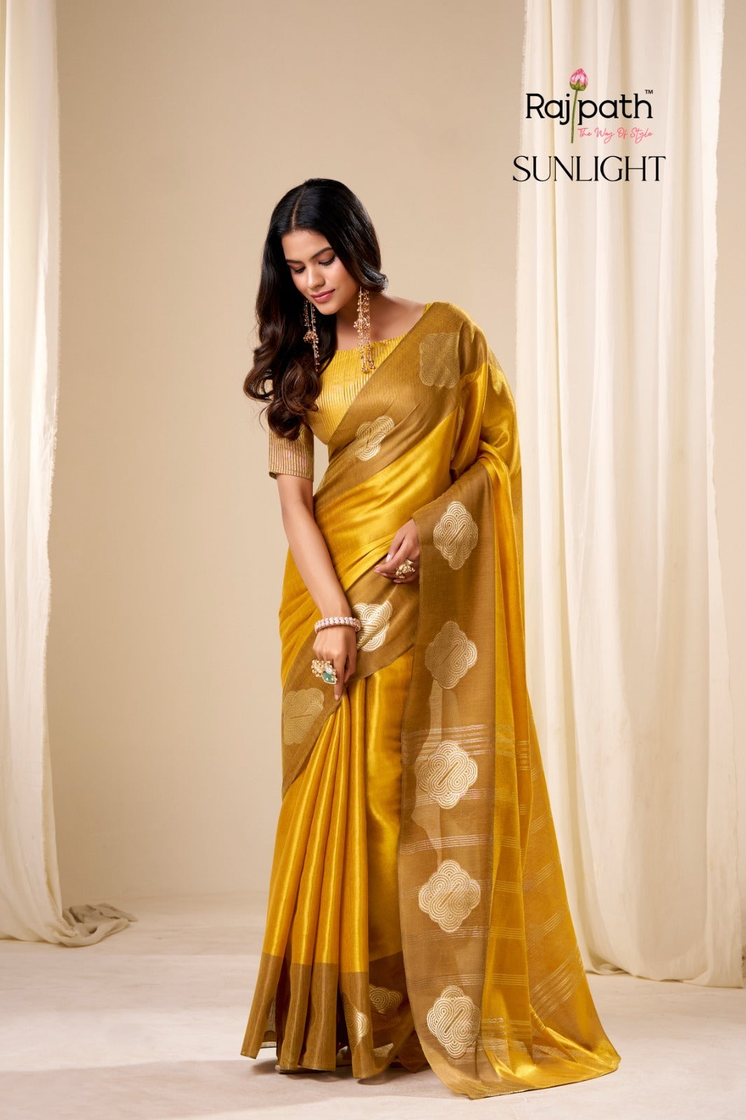 Sunlight Rajpath Tissue Silk Sarees Exporter Gujarat