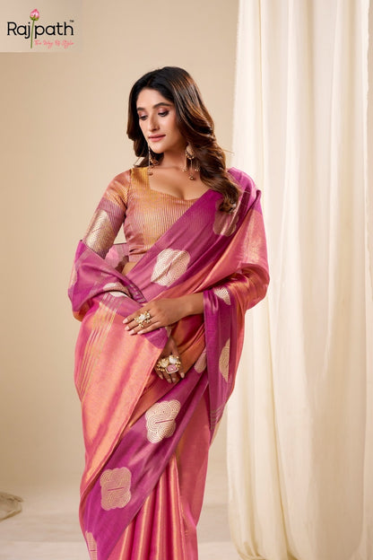 Sunlight Rajpath Tissue Silk Sarees Exporter Gujarat