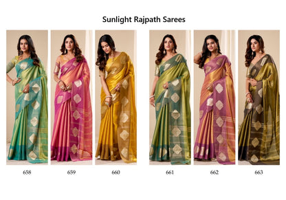 Sunlight Rajpath Tissue Silk Sarees Exporter Gujarat