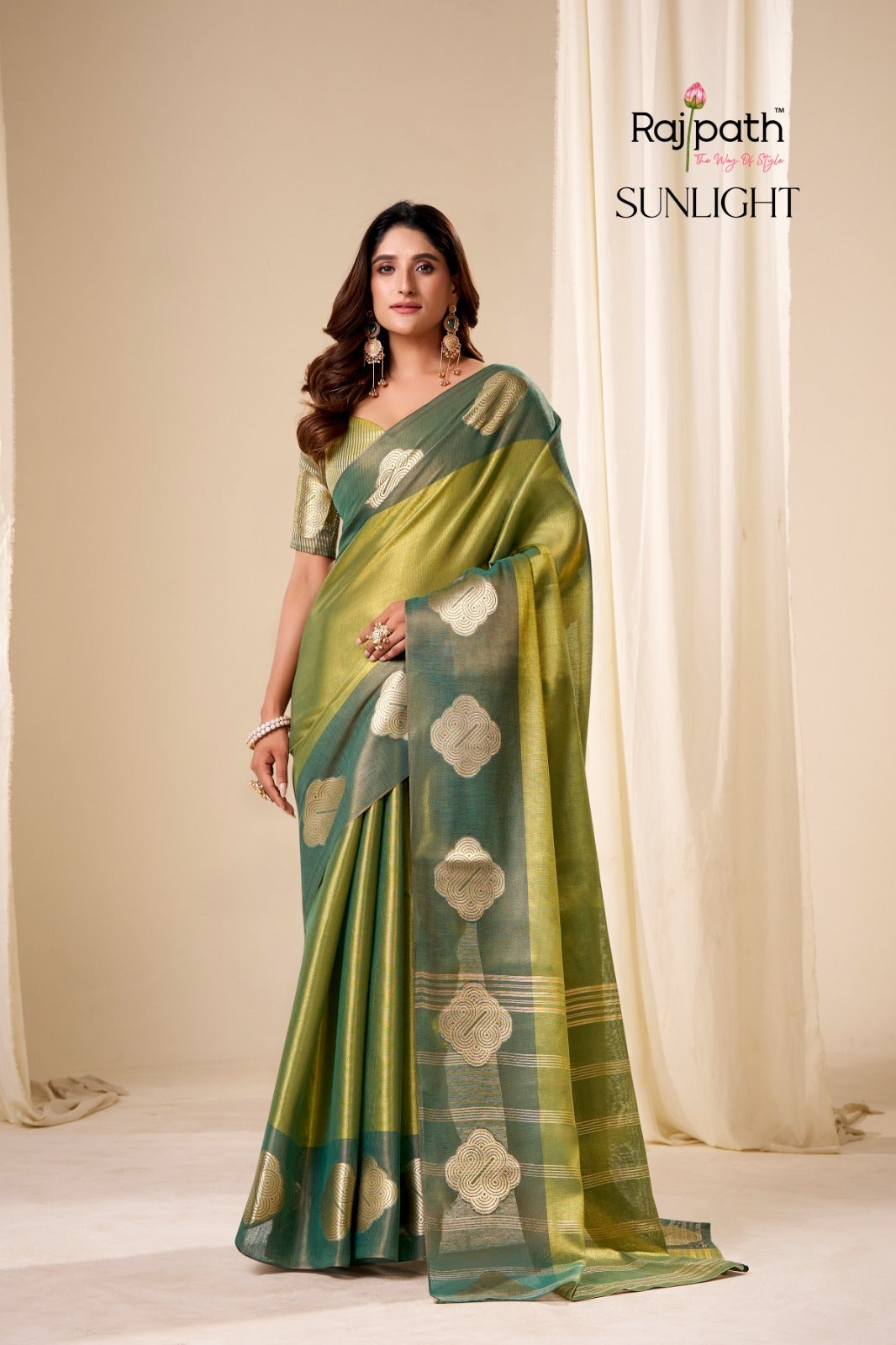 Sunlight Rajpath Tissue Silk Sarees Exporter Gujarat