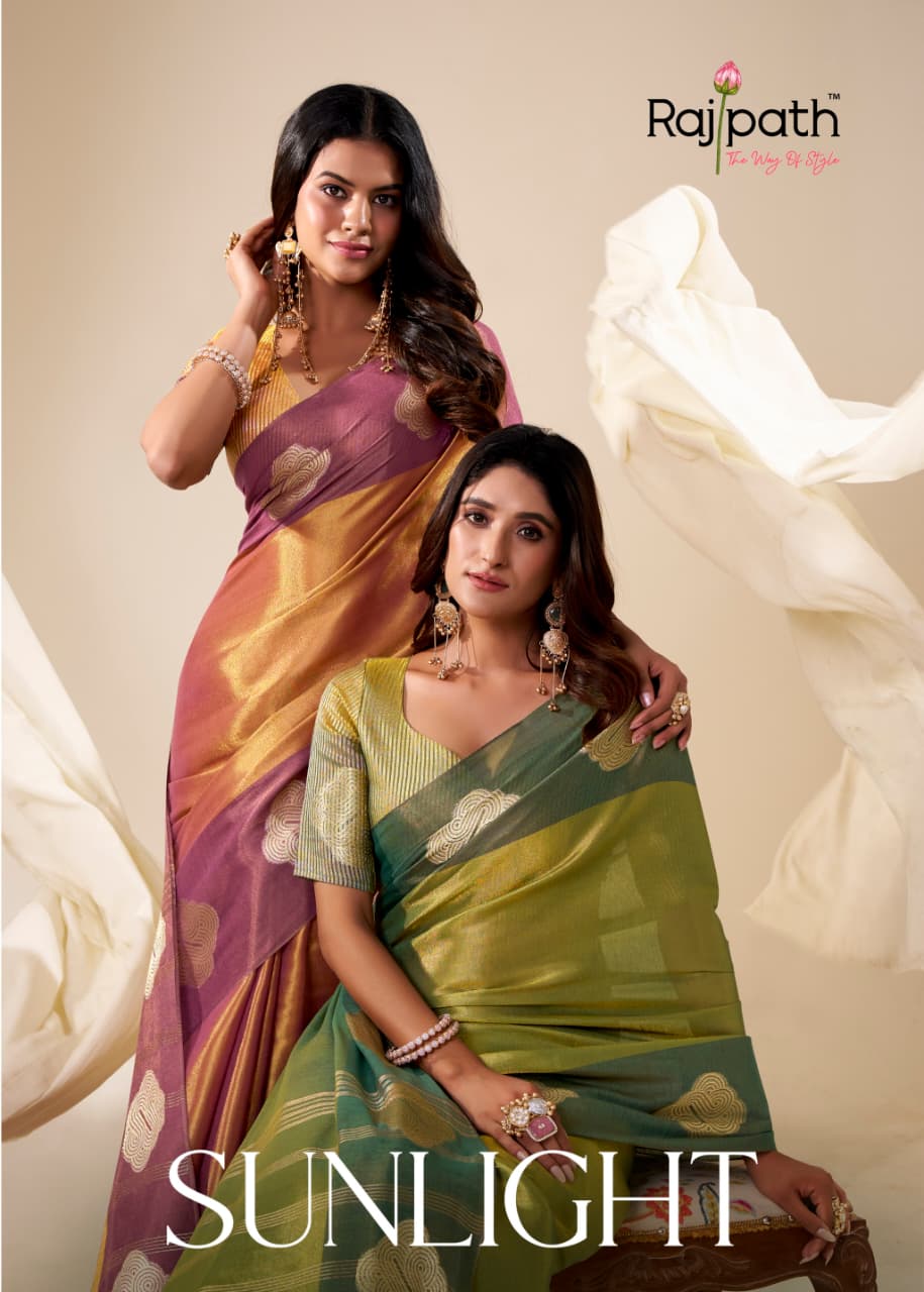 Sunlight Rajpath Tissue Silk Sarees Exporter Gujarat