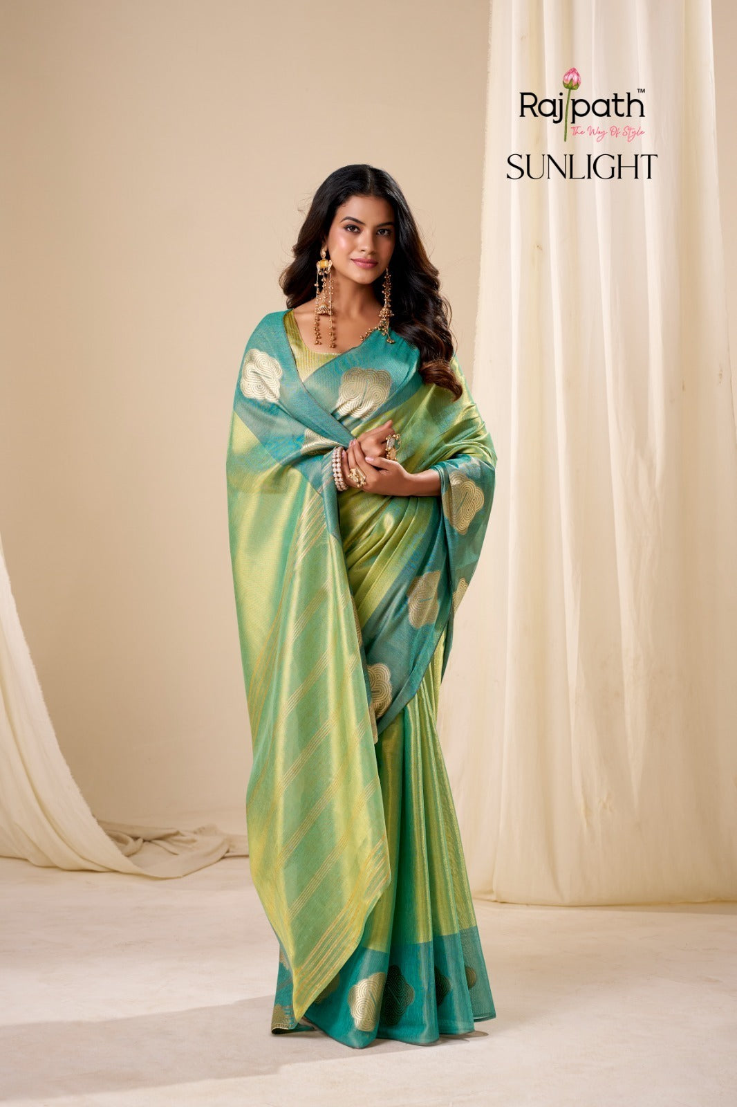Sunlight Rajpath Tissue Silk Sarees Exporter Gujarat