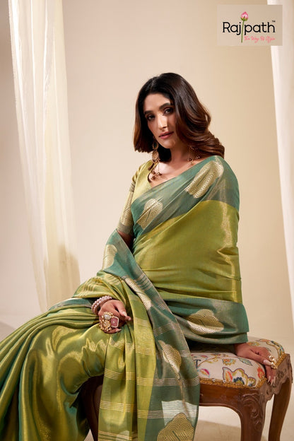 Sunlight Rajpath Tissue Silk Sarees Exporter Gujarat