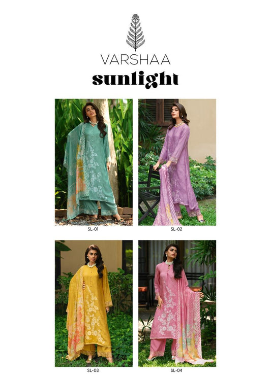 Sunlight Varshaa Viscose Plazzo Style Suits Wholesaler