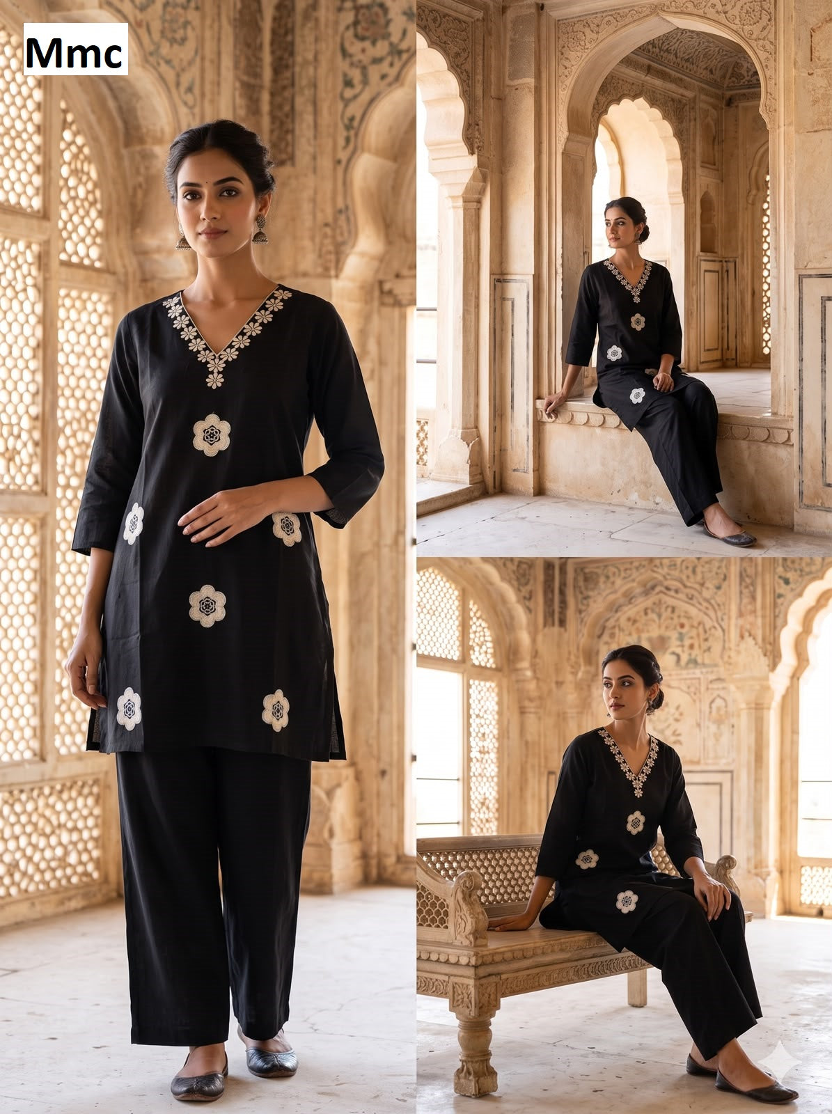 Sunrise Flower Mmc Dhabu Cotton Co Ord Set Manufacturer India
