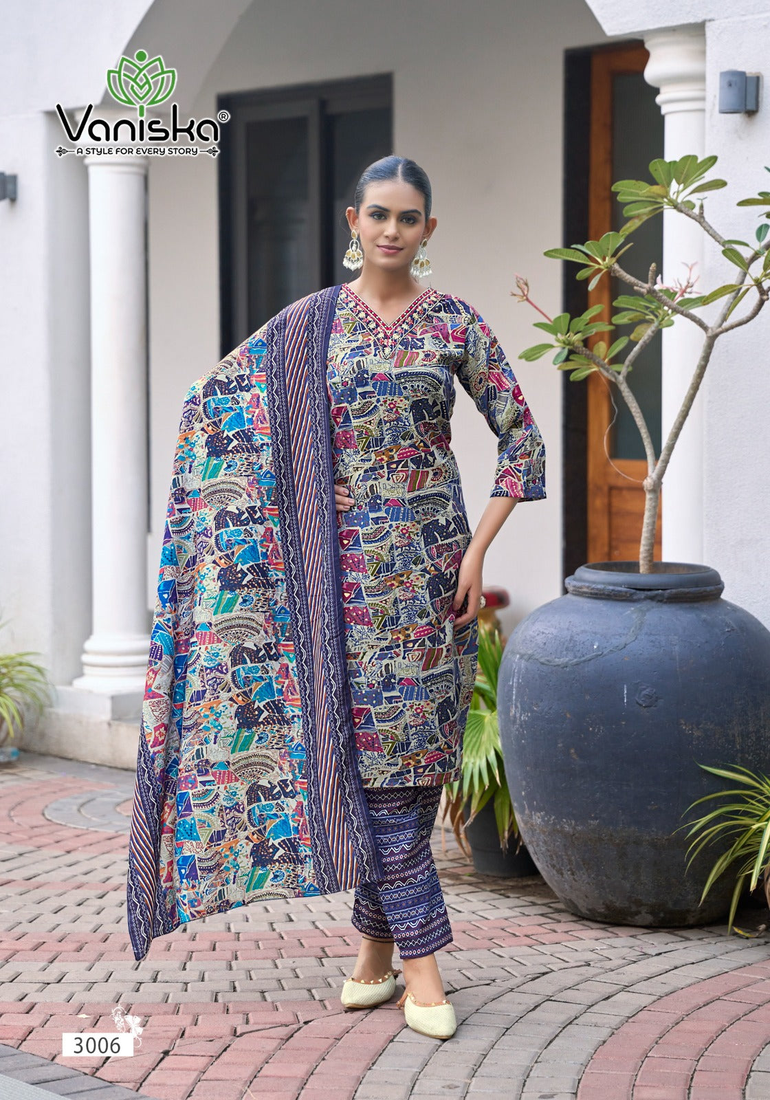 Sunrise Vol 3 Vaniska Capsule Readymade Pant Style Suits Wholesale Price