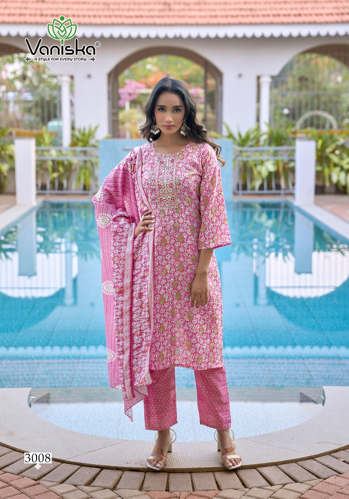Sunrise Vol 3 Vaniska Capsule Readymade Pant Style Suits Wholesale Price