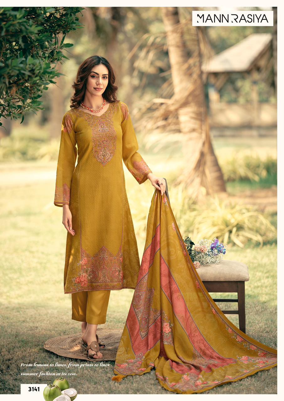 Sunshine Mannrasiya Mal Chanderi Pant Style Suits Manufacturer Gujarat