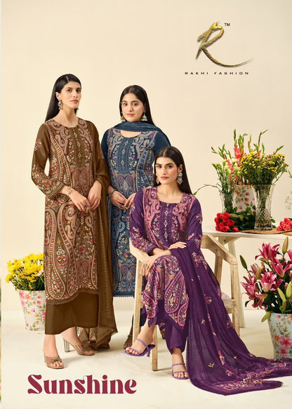 Sunshine Rakhi Fashion Bemberg Pant Style Suits Wholesale Price