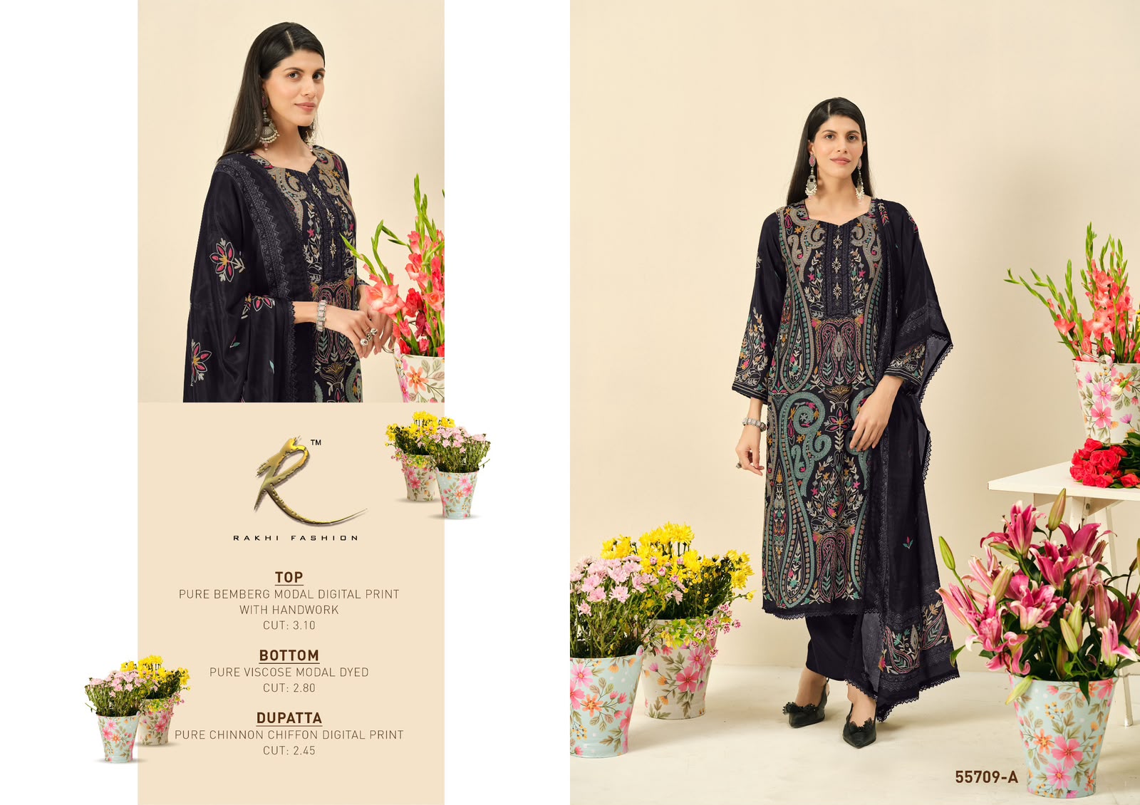 Sunshine Rakhi Fashion Bemberg Pant Style Suits Wholesale Price
