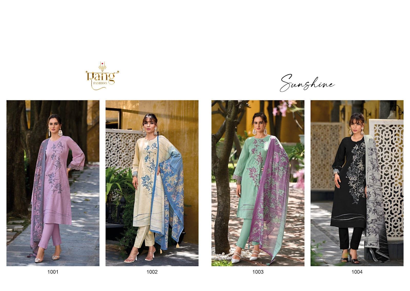 Sunshine Rang Fashion Lawn Cotton Pant Style Suits