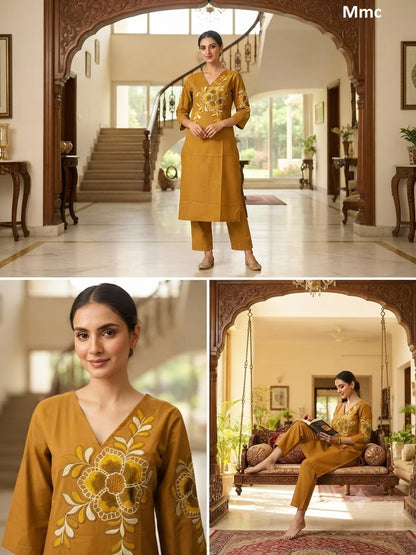 Sunsine 121026 Mmc Dhabu Cotton Co Ord Set Wholesale