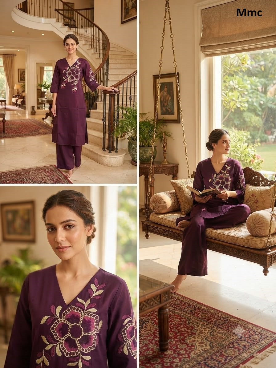 Sunsine 121026 Mmc Dhabu Cotton Co Ord Set Wholesale