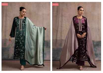 Sunyara Naariti Velvet Suits Supplier Ahmedabad