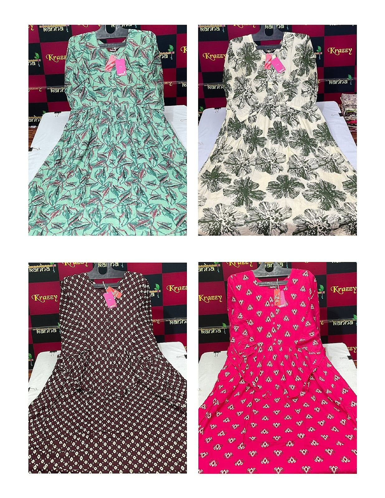 Super 0608 Kanha Reyon Kurti With Pocket Wholesale Price