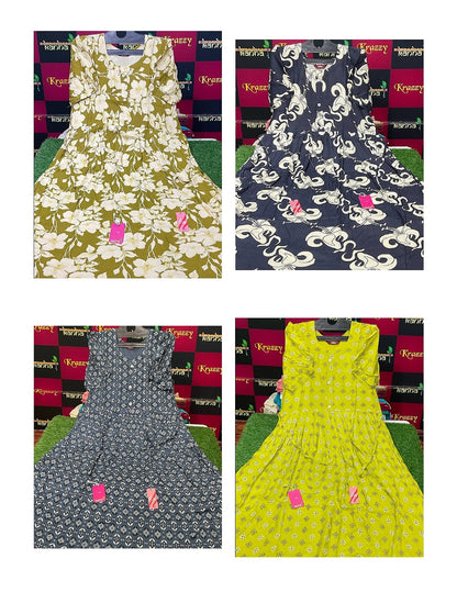 Super 0810 Kanha Reyon Kurti With Pocket Supplier