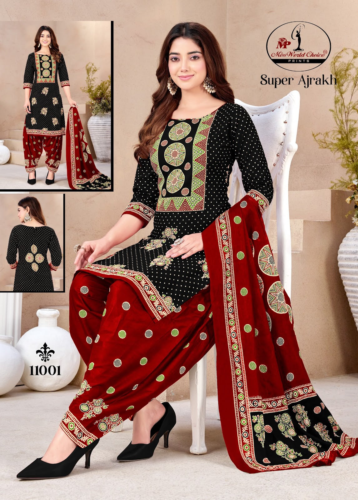 Super Ajrakh Vol 11 Miss World Choice Cotton Dress Material Manufacturer Gujarat