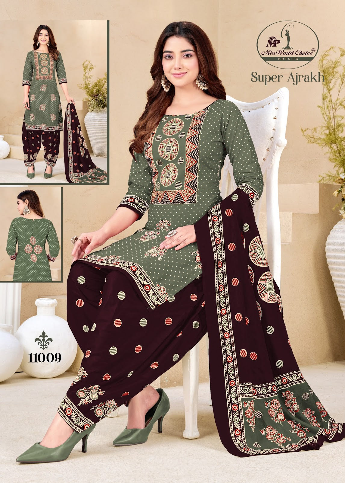 Super Ajrakh Vol 11 Miss World Choice Cotton Dress Material Manufacturer Gujarat