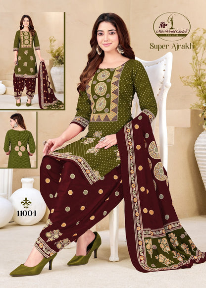 Super Ajrakh Vol 11 Miss World Choice Cotton Dress Material Manufacturer Gujarat