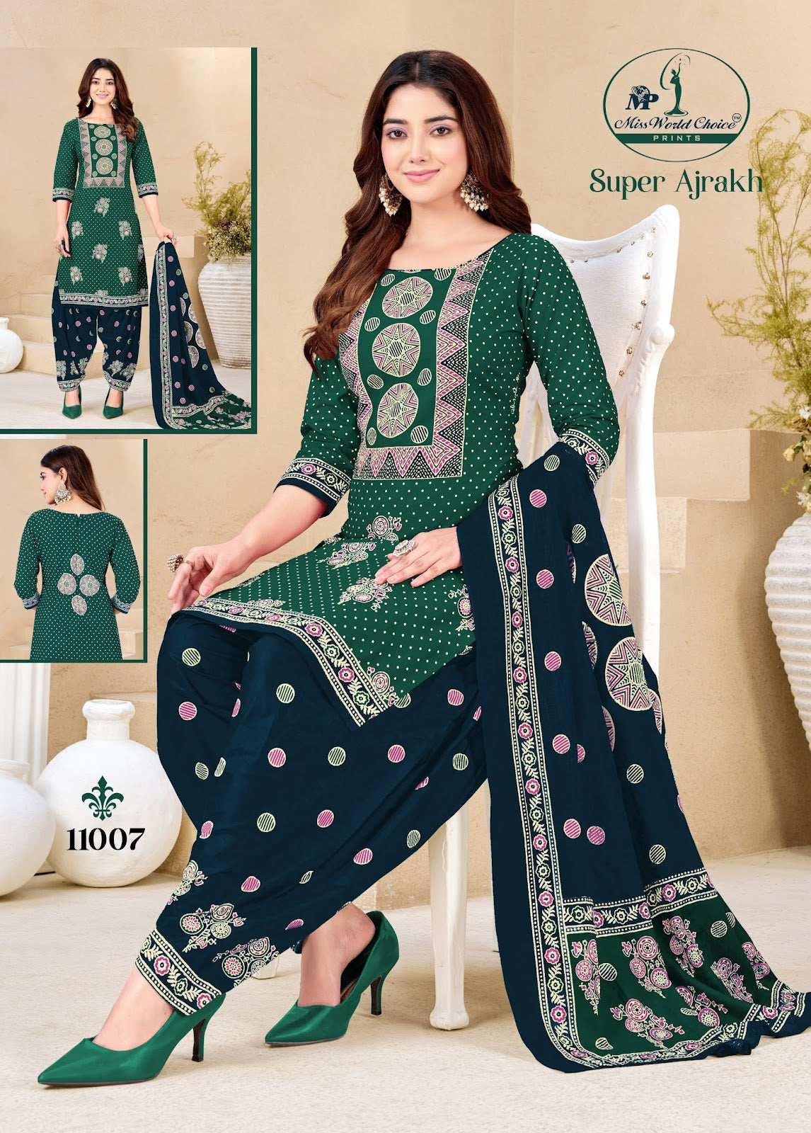 Super Ajrakh Vol 11 Miss World Choice Cotton Dress Material Manufacturer Gujarat