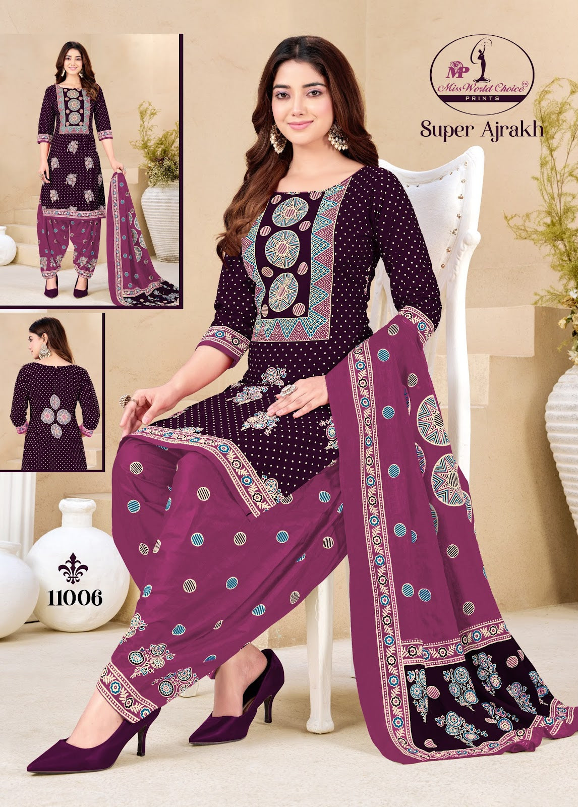 Super Ajrakh Vol 11 Miss World Choice Cotton Dress Material Manufacturer Gujarat