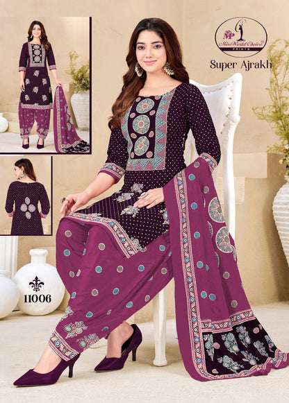 Super Ajrakh Vol 11 Miss World Choice Cotton Dress Material Manufacturer Gujarat