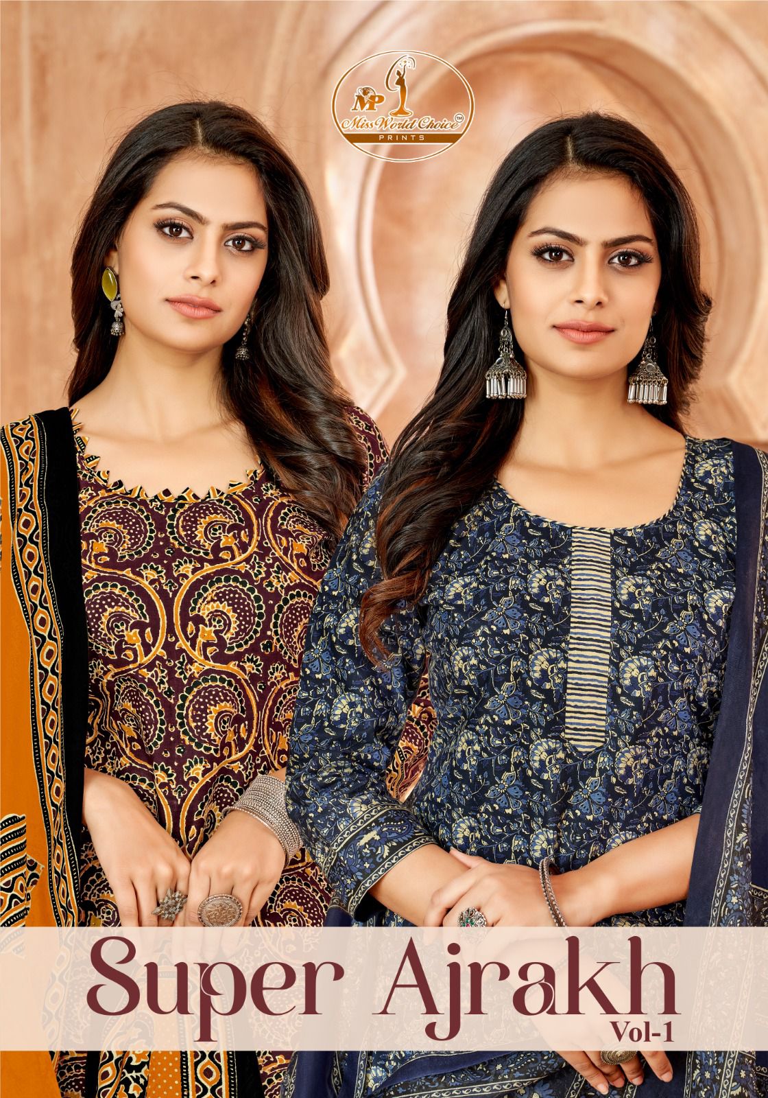 Super Ajrakh Vol 1 Miss World Choice Cotton Dress Material Wholesale Rate