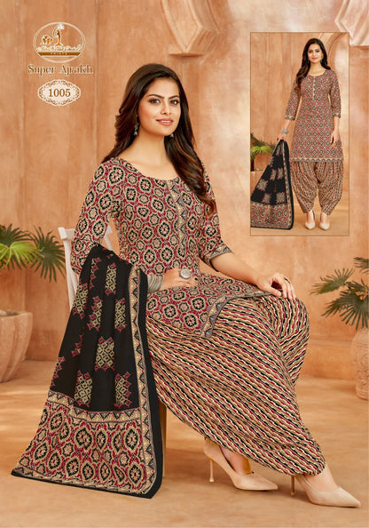 Super Ajrakh Vol 1 Miss World Choice Cotton Dress Material Wholesale Rate