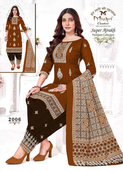 Super Ajrakh Vol 2 Mishri Cotton Dress Material Wholesale Price