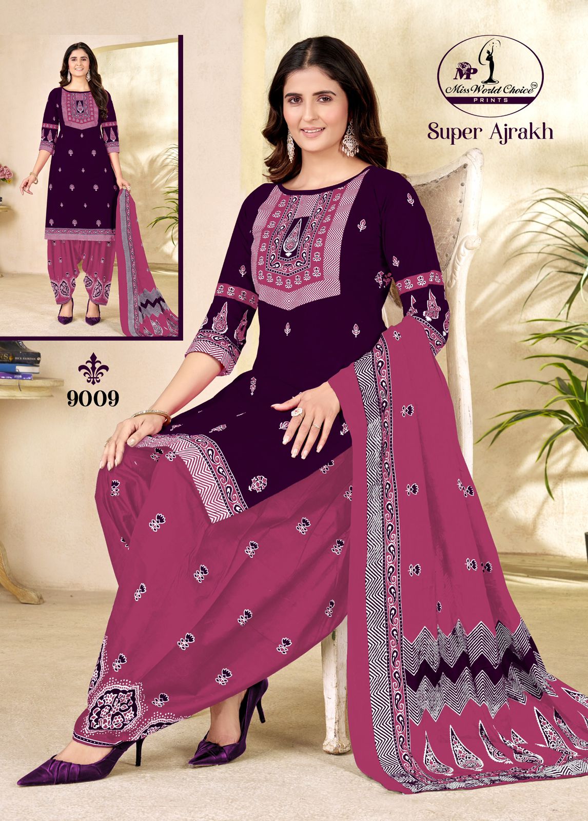 Super Ajrakh Vol 9 Miss World Choice Cotton Dress Material Supplier India