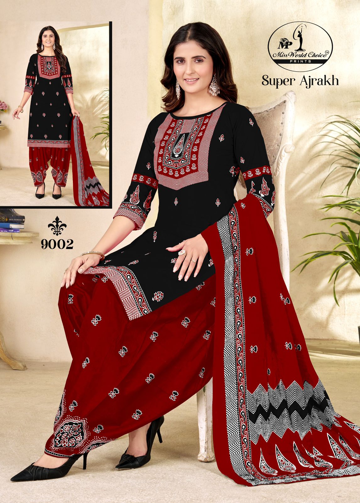 Super Ajrakh Vol 9 Miss World Choice Cotton Dress Material Supplier India