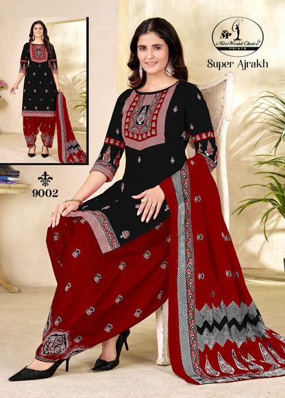 Super Ajrakh Vol 9 Miss World Choice Cotton Dress Material Supplier India
