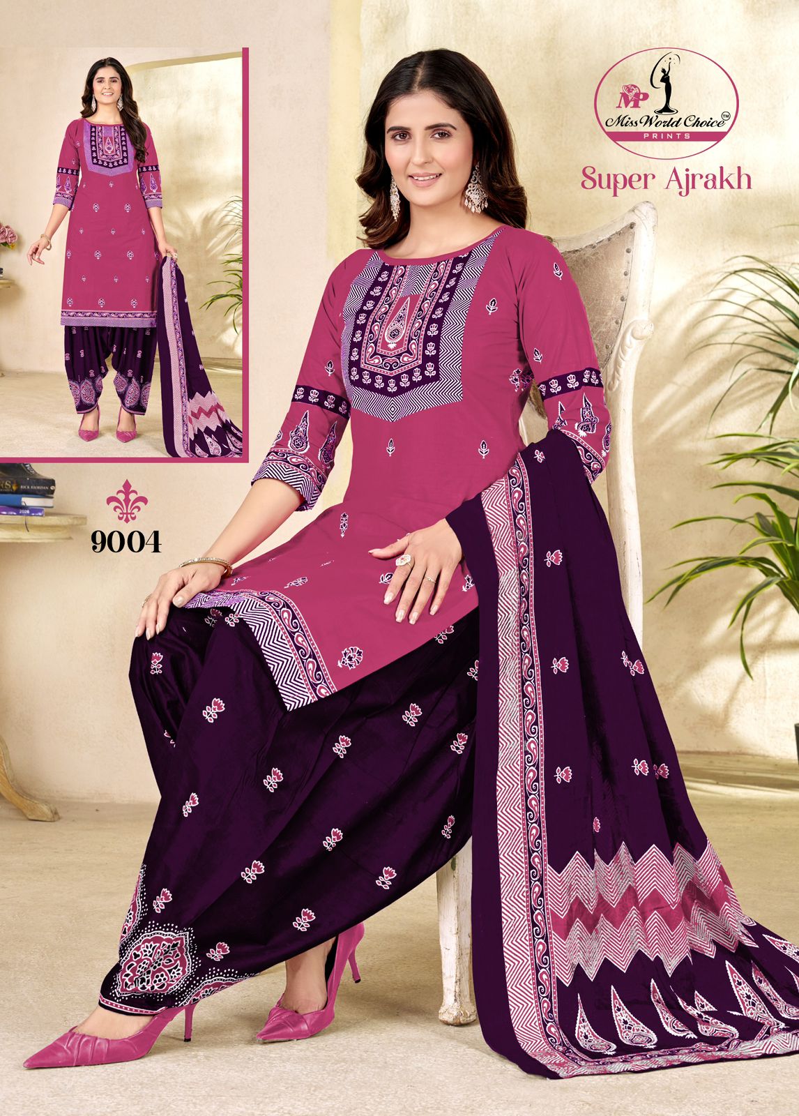 Super Ajrakh Vol 9 Miss World Choice Cotton Dress Material Supplier India