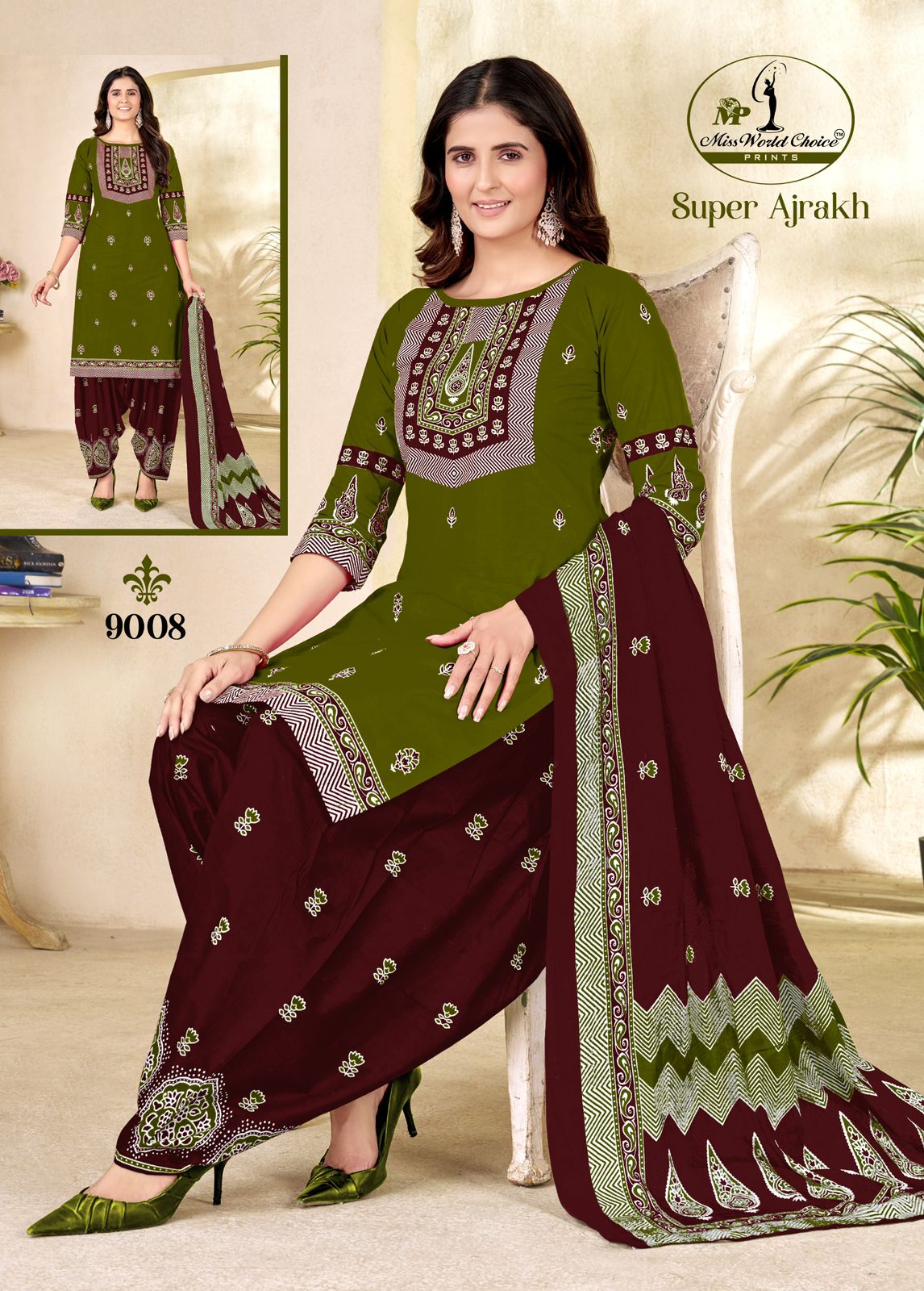 Super Ajrakh Vol 9 Miss World Choice Cotton Dress Material Supplier India
